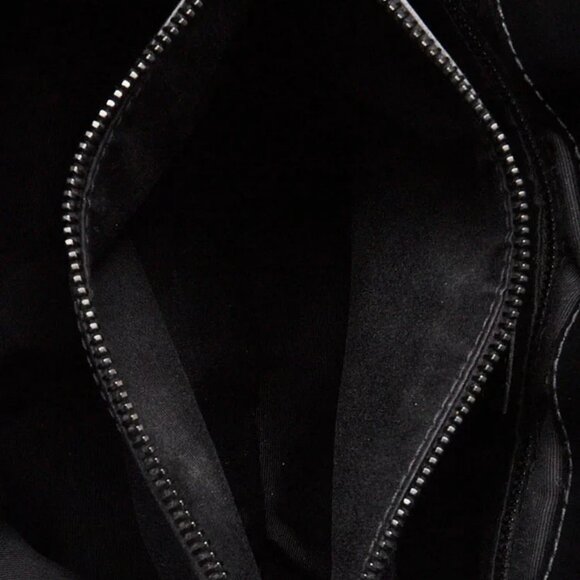 Yves Saint Laurent Black Chevron Quilted Leather Medium LouLou Bag - Picture 6 of 12